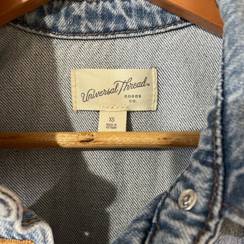 Universal Thread Denim Button-Up Mini Dress - Picture 2 of 5